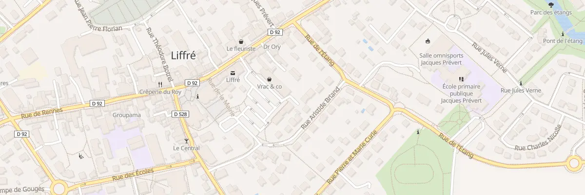 Plan du 5 Rue victor hugo à Liffré