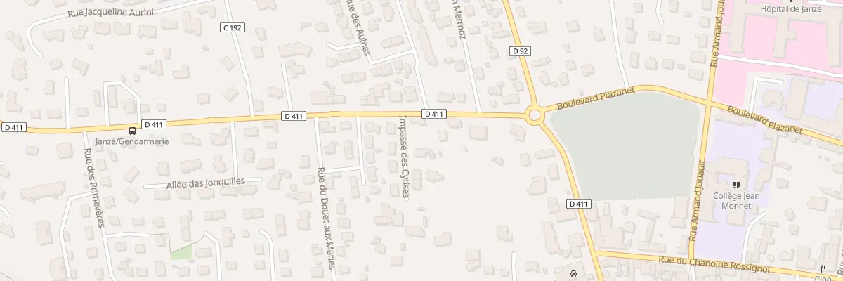Plan du 9 Rue de Rennes à Janzé