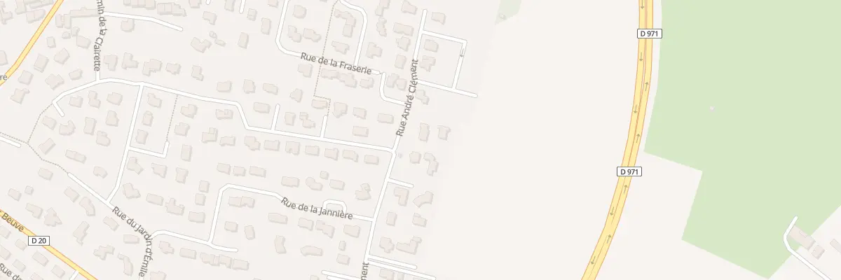 Plan du 254 Rue André Clément à Bréhal