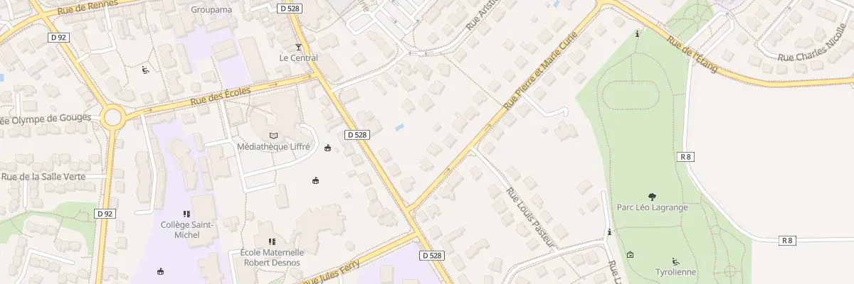 Plan du 3 Rue pierre et marie curie à Liffré