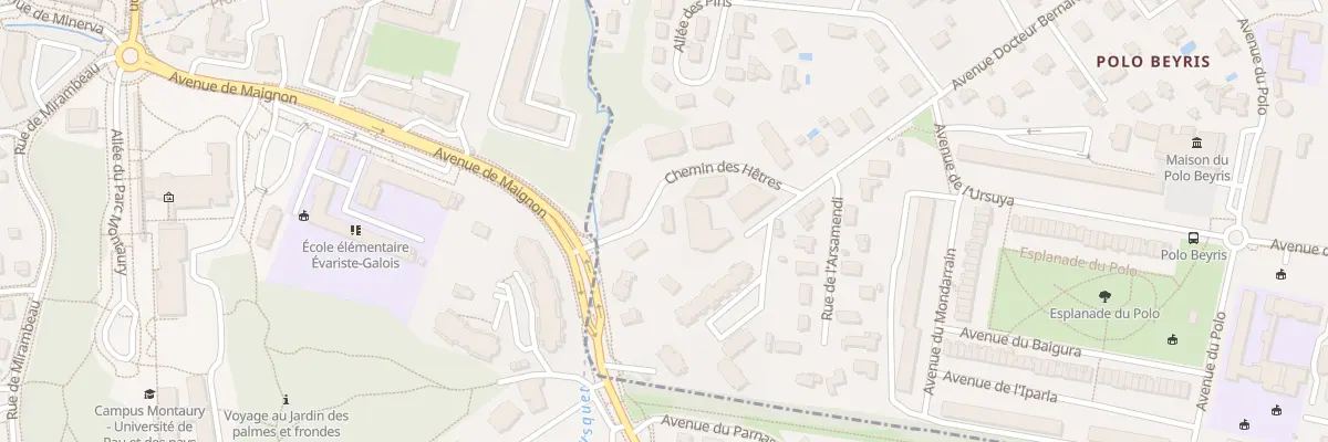 Plan du 5 Che des Hêtres à Bayonne
