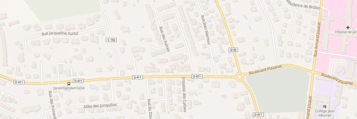 Plan du 77 Rue des Aulnes à Janzé