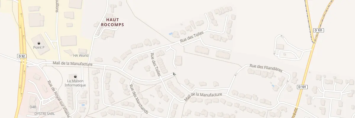 Plan du 34 Rue des Toiles à Châteaugiron