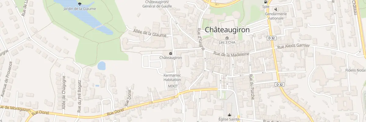 Plan du 10 Rue Saint-Nicolas à Châteaugiron