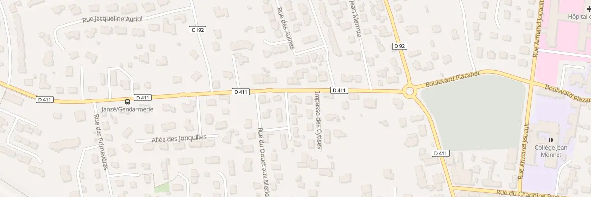 Plan du 11 Rue de Rennes à Janzé