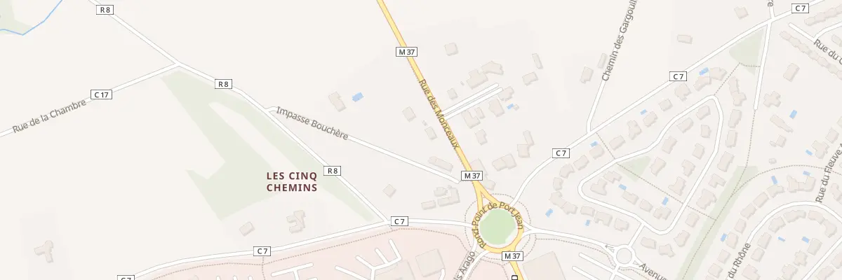 Plan du 5 Rue des Monceaux à Carquefou