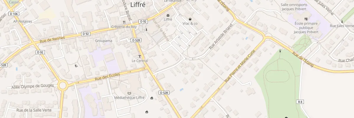 Plan du 6 Rue de la mairie à Liffré