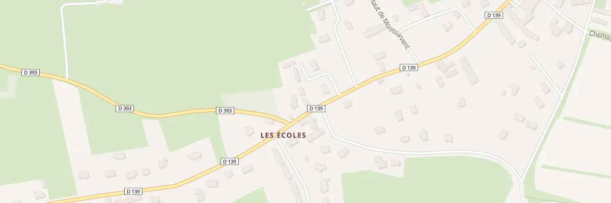 Plan du 4 Les Ecoles - Montsurvent à Gouville-sur-Mer