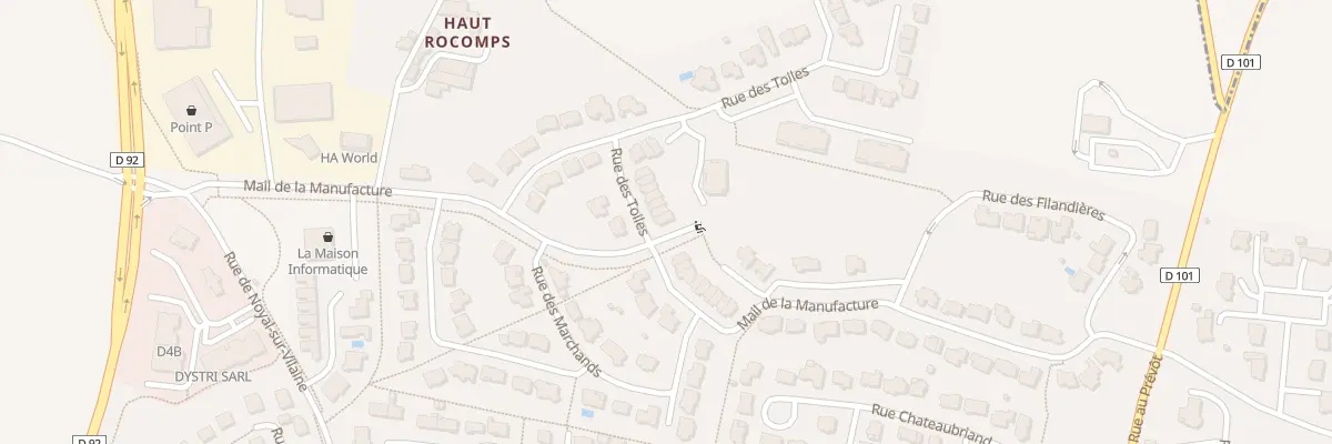 Plan du 14 Rue des Toiles à Châteaugiron