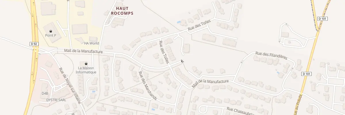 Plan du 16 Rue des Toiles à Châteaugiron