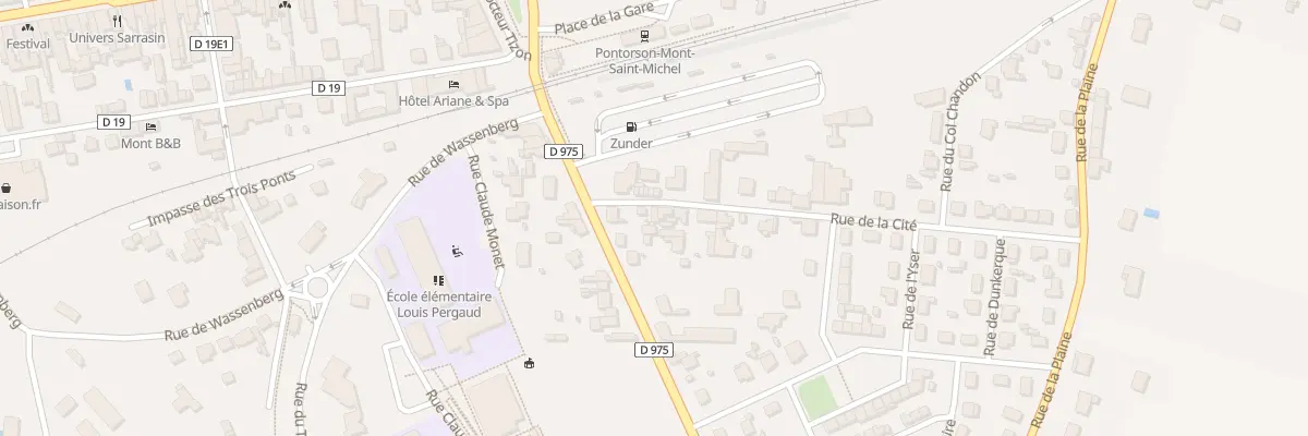 Plan du 4 Rue de la Cite - Pontorson à Pontorson