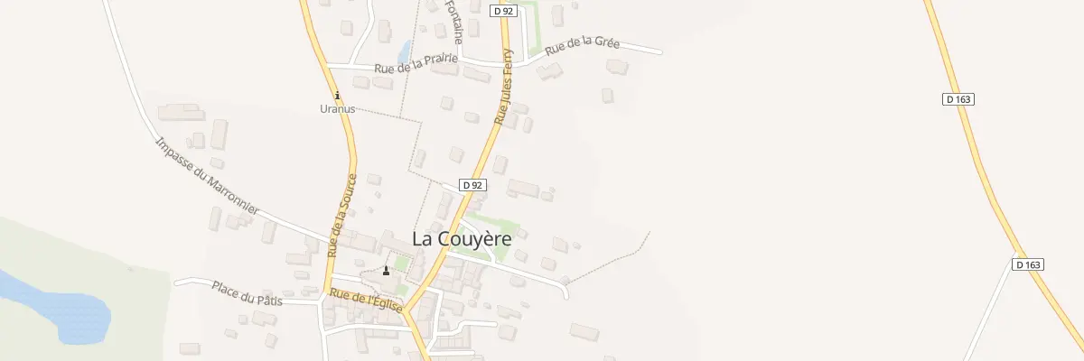 Plan du 16 Rue Jules Ferry à La Couyère