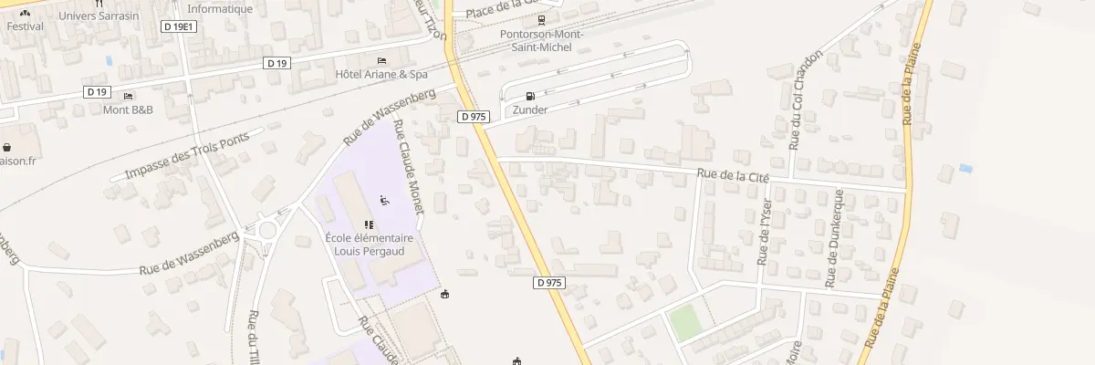 Plan du 5 Rue de Rennes - Pontorson à Pontorson