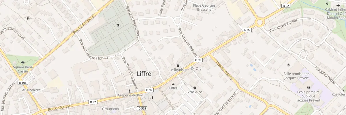 Plan du 30 Rue de fougeres à Liffré