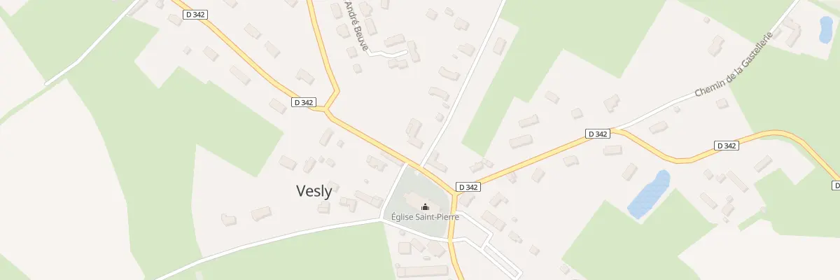 Plan du 1 Rue de la Chapelle à Vesly