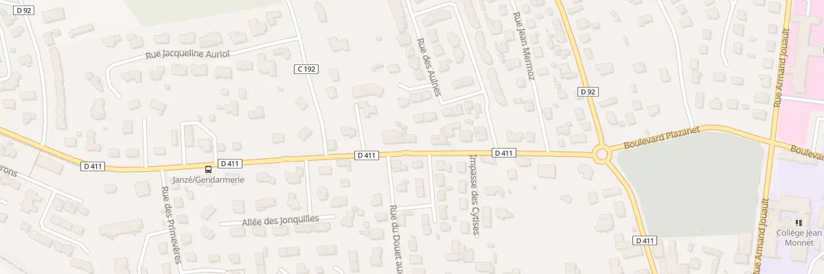 Plan du 20 Rue de Rennes à Janzé