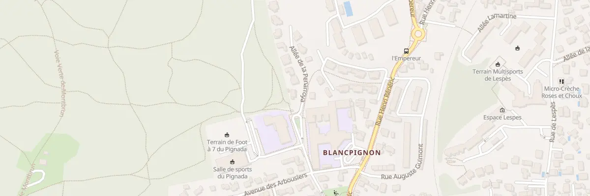 Plan du 1 All de la Penarroya à Anglet