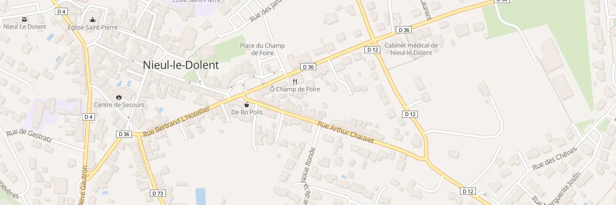 Plan du 13 Rue Arthur Chauvet à Nieul-le-Dolent
