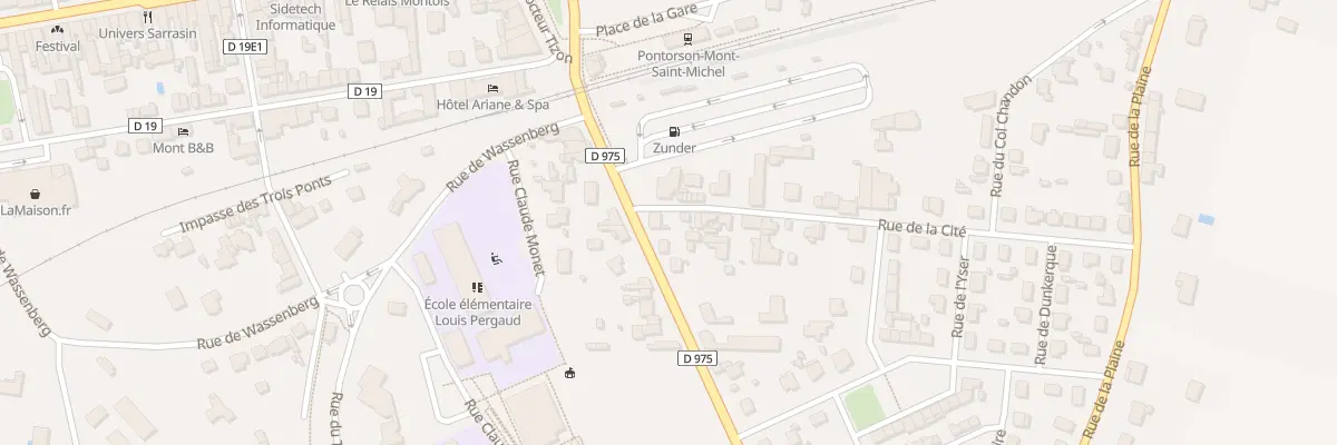 Plan du 3 Rue de Rennes - Pontorson à Pontorson