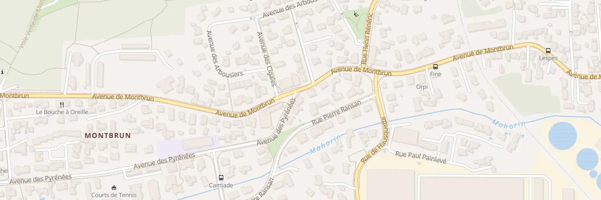 Plan du 59 Av de Montbrun à Anglet