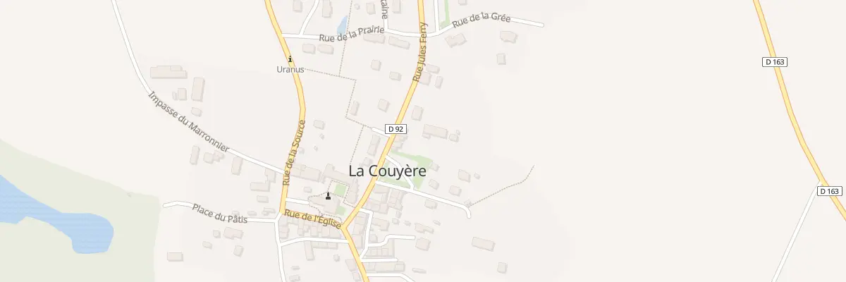 Plan du 14 Rue Jules Ferry à La Couyère