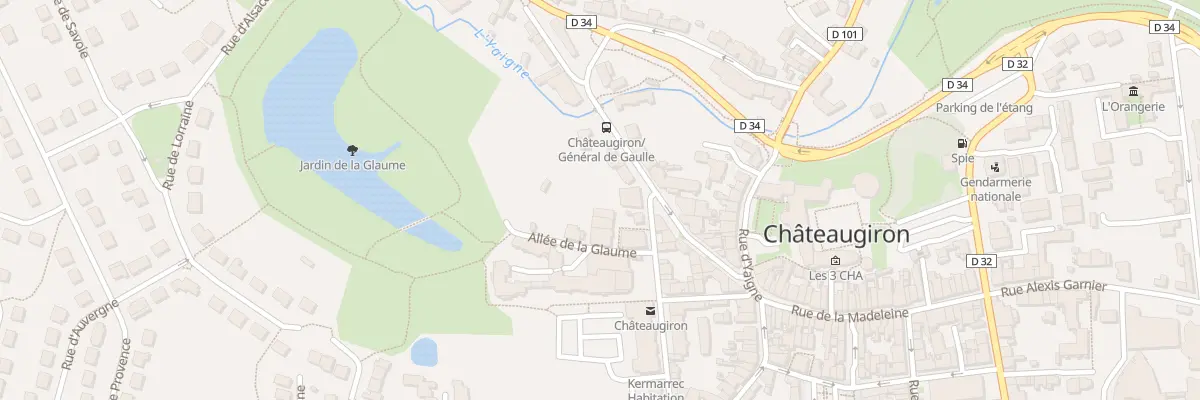 Plan du 1 All de la Glaume à Châteaugiron