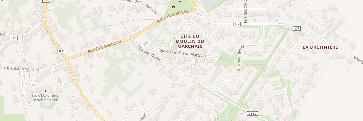 Plan du 6 Cité du moulin du marchais à Rocheservière