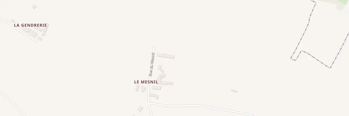 Plan du 28 Rue du Mesnil à Gratot