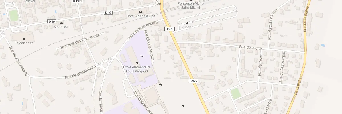 Plan du 12 Rue de Rennes - Pontorson à Pontorson