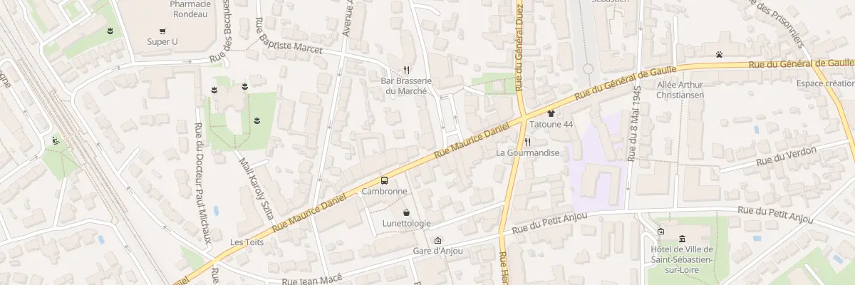 Plan du 19 Rue Maurice Daniel à Saint-Sébastien-sur-Loire