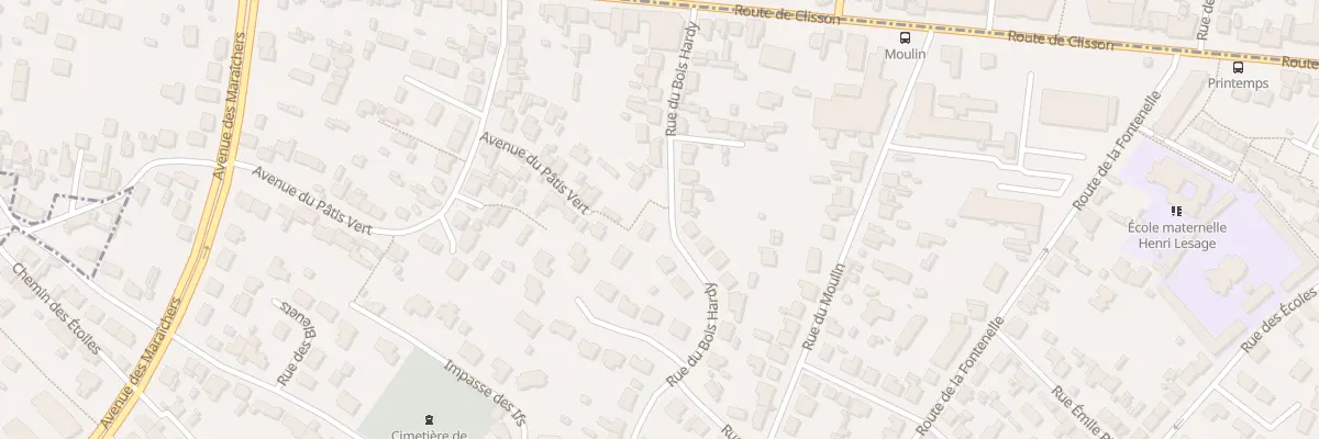 Plan du 91B Rue du Bois Hardy à Vertou