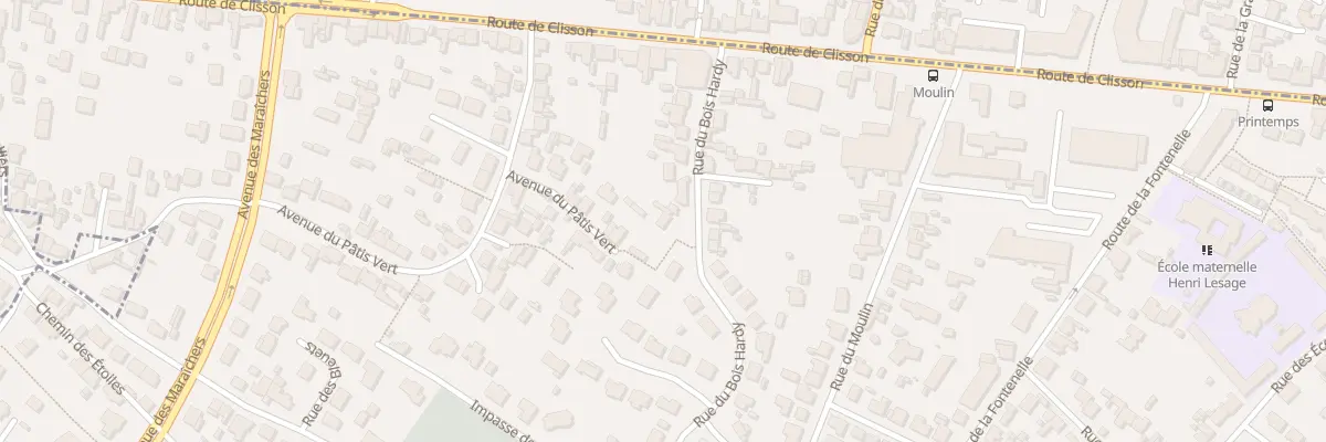 Plan du 93 Rue du Bois Hardy à Vertou