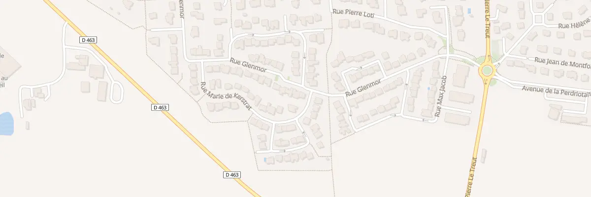 Plan du 54 Rue Glenmor à Châteaugiron