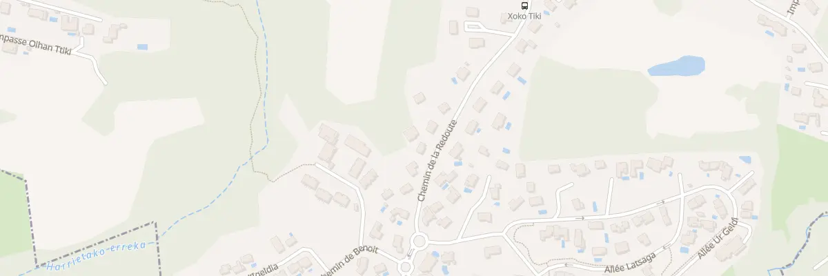 Plan du 282 Che de La Redoute à Bassussarry