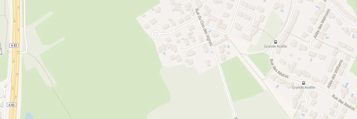 Plan du 57T Rue du Clos des Vignes à Vertou