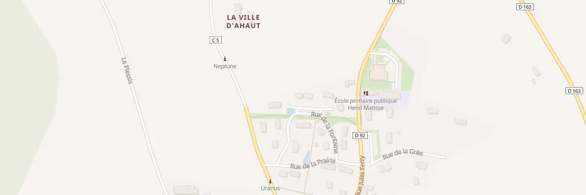 Plan du 12 Rue de la Fontaine à La Couyère