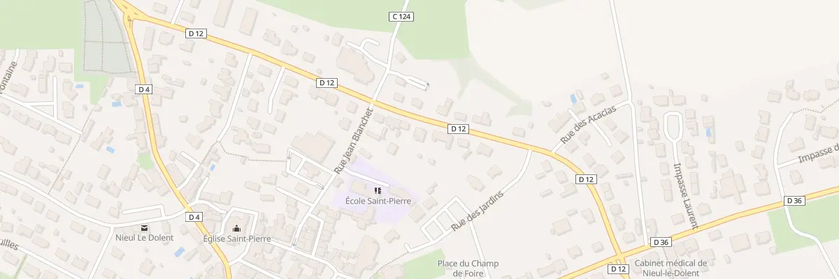 Plan du 23 Rue Jean Yole à Nieul-le-Dolent
