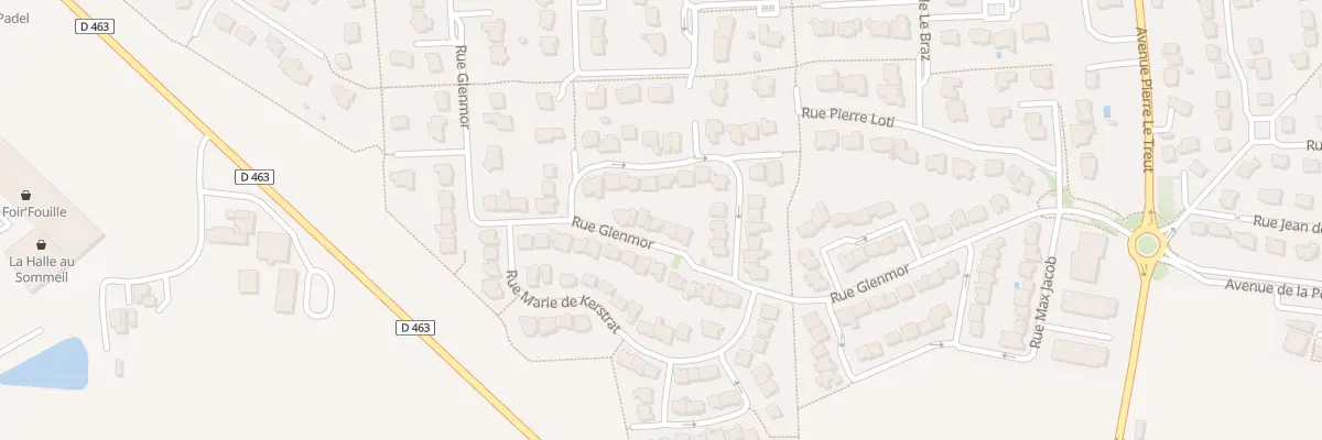 Plan du 25 Rue Glenmor à Châteaugiron