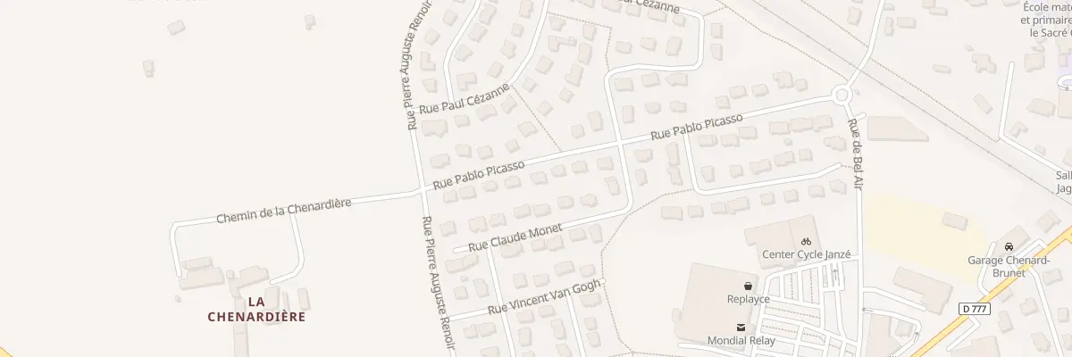 Plan du 22 Rue Pablo Picasso à Janzé