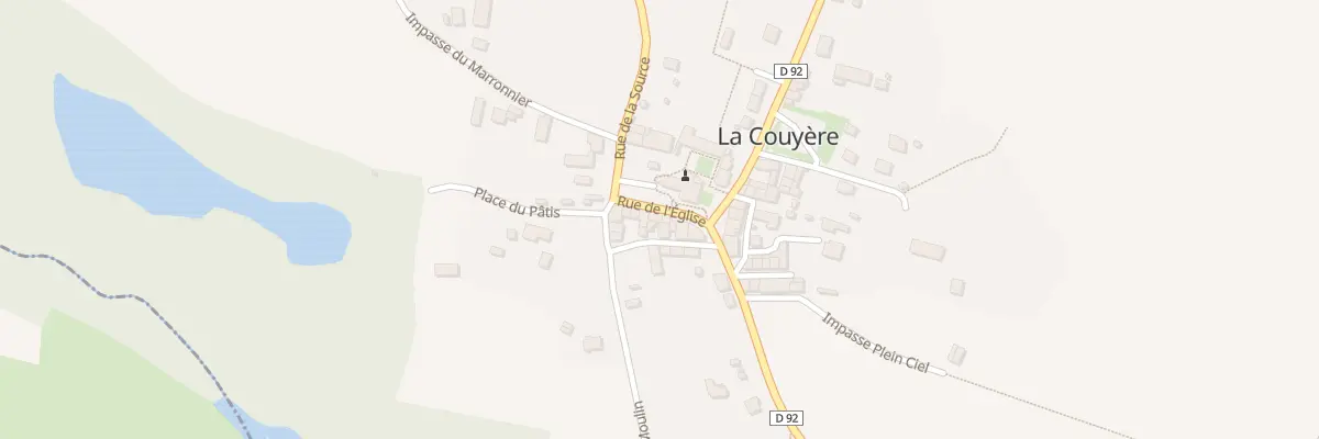 Plan du 5 Rue de l’Eglise à La Couyère