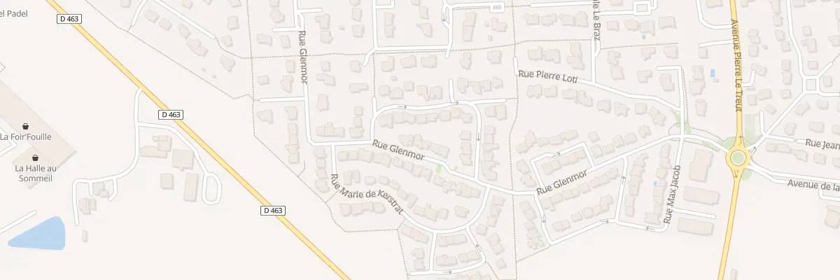 Plan du 23 Rue Glenmor à Châteaugiron