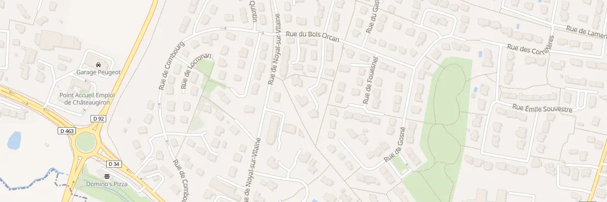 Plan du 8 Rue de Vauzelle à Châteaugiron