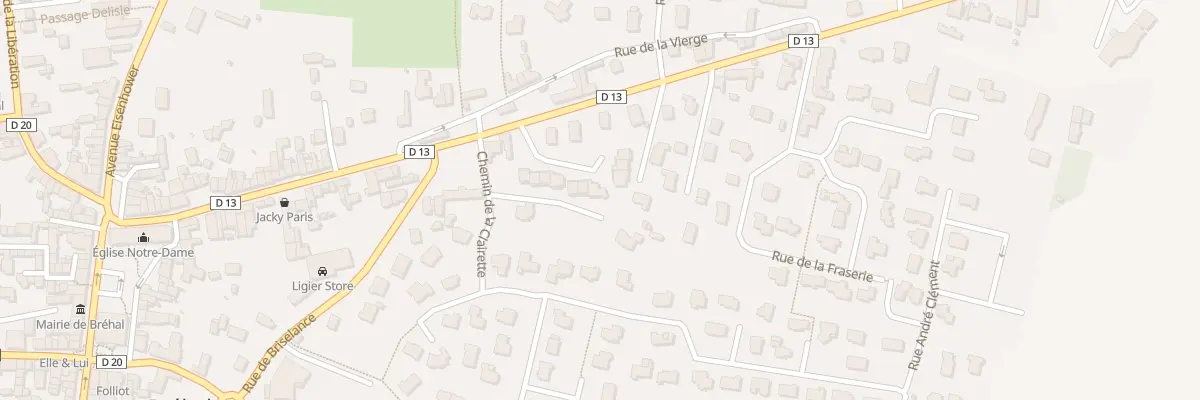 Plan du 8 Res du Bocage à Bréhal