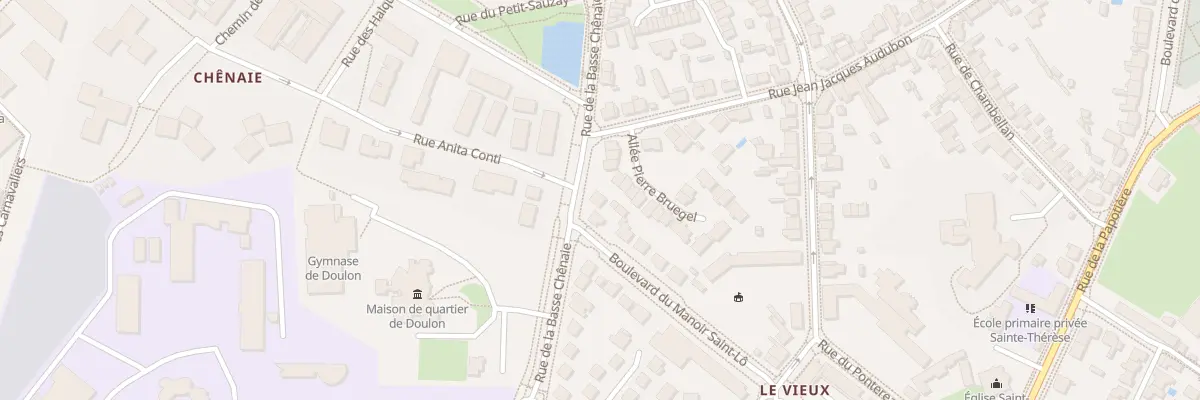 Plan du 18 Rue de la Basse Chénaie à Nantes