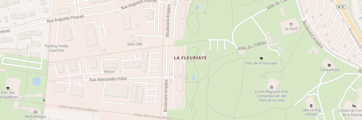 Plan du 2 Bd Ampère à Carquefou