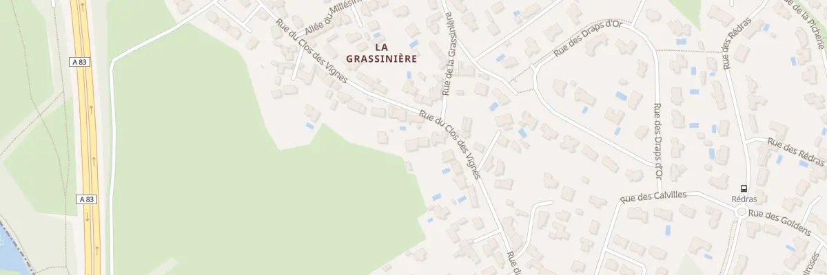 Plan du 33 Rue du Clos des Vignes à Vertou