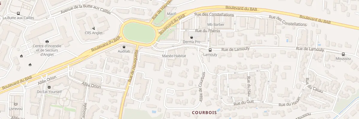 Plan du 12Q Rue de Lamouly à Anglet