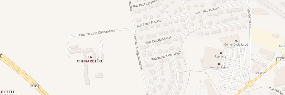 Plan du 18 Rue Claude Monet à Janzé