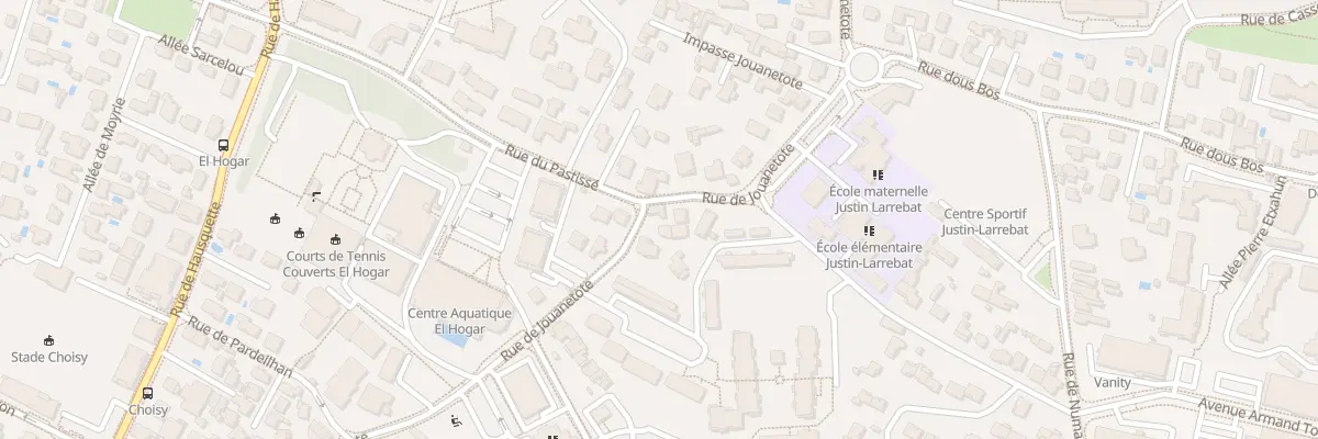 Plan du 80 Rue de Jouanetote à Anglet