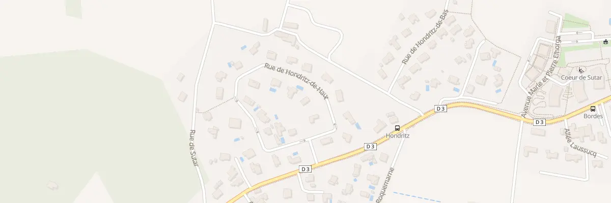Plan du 18 Rue Hondritz de Haut à Anglet